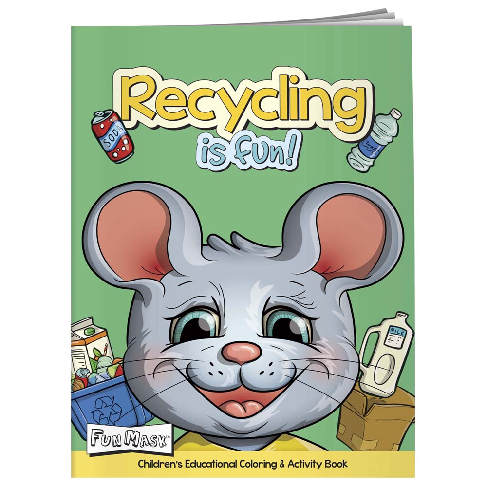 Custom Coloring Books: Recycling Is Fun | X11140 - DiscountMugs